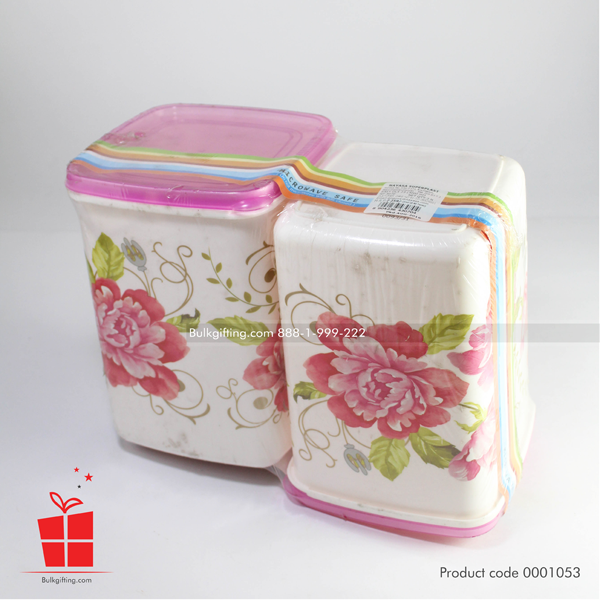 nayasa floral container 2pc set