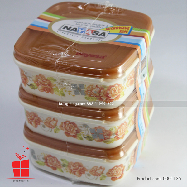 nayasa floral container 3pc